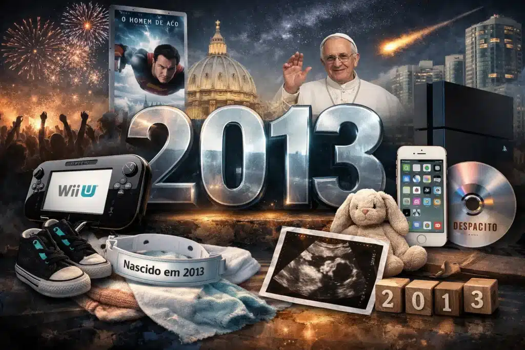 Quem nasceu em 2013 tem quantos anos em 2026