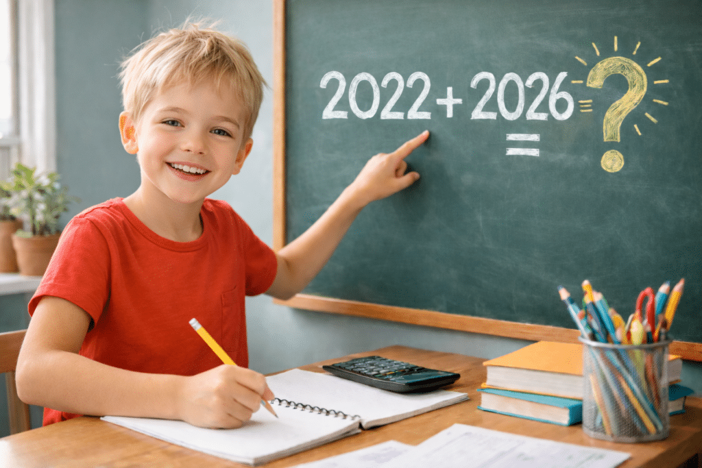 Quem nasceu em 2022 tem quantos anos em 2026 Veja o cálculo, tabelas e dicas